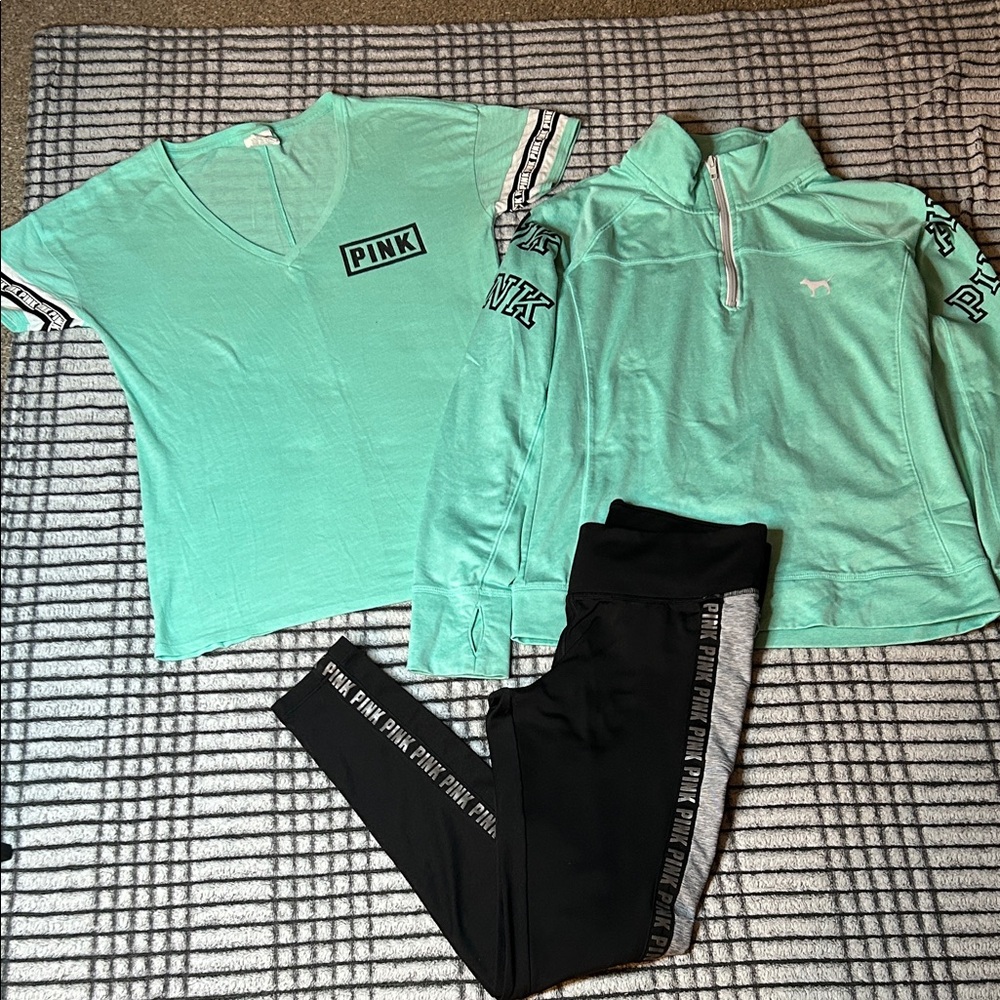 PINK Victoria's Secret 3 Piece Activewear Set (M)